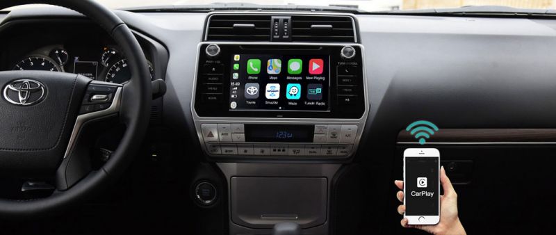 Установка блока CarPlay Android Auto на штатный монитор 7