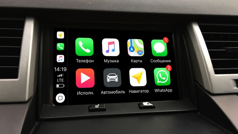 Подключение к штатному монитору  системы CarPlay Andriod Auto